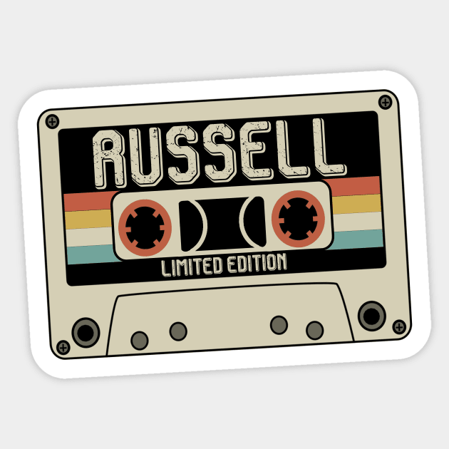 Russell - Limited Edition - Vintage Style Sticker by Debbie Art